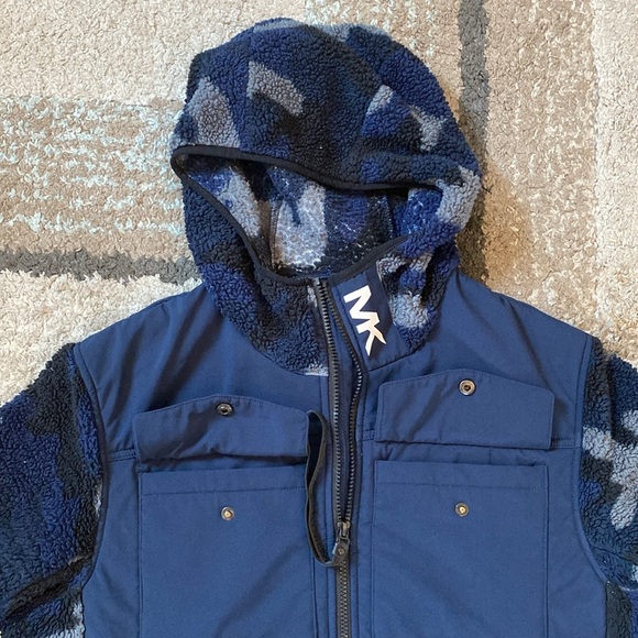 Michael Kors Kamo pattern full zipper hoodie jacket men’s size M - Picture 10 of 11